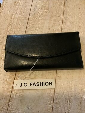 JC Fashion Black Women's Envelope Clutch
